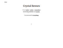 Tablet Screenshot of crystalbennes.com